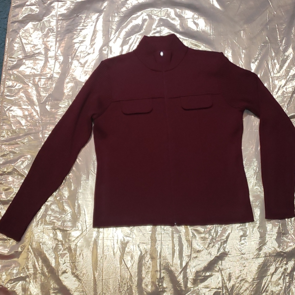 Morgano Women's Zip Cardigan Sz. L